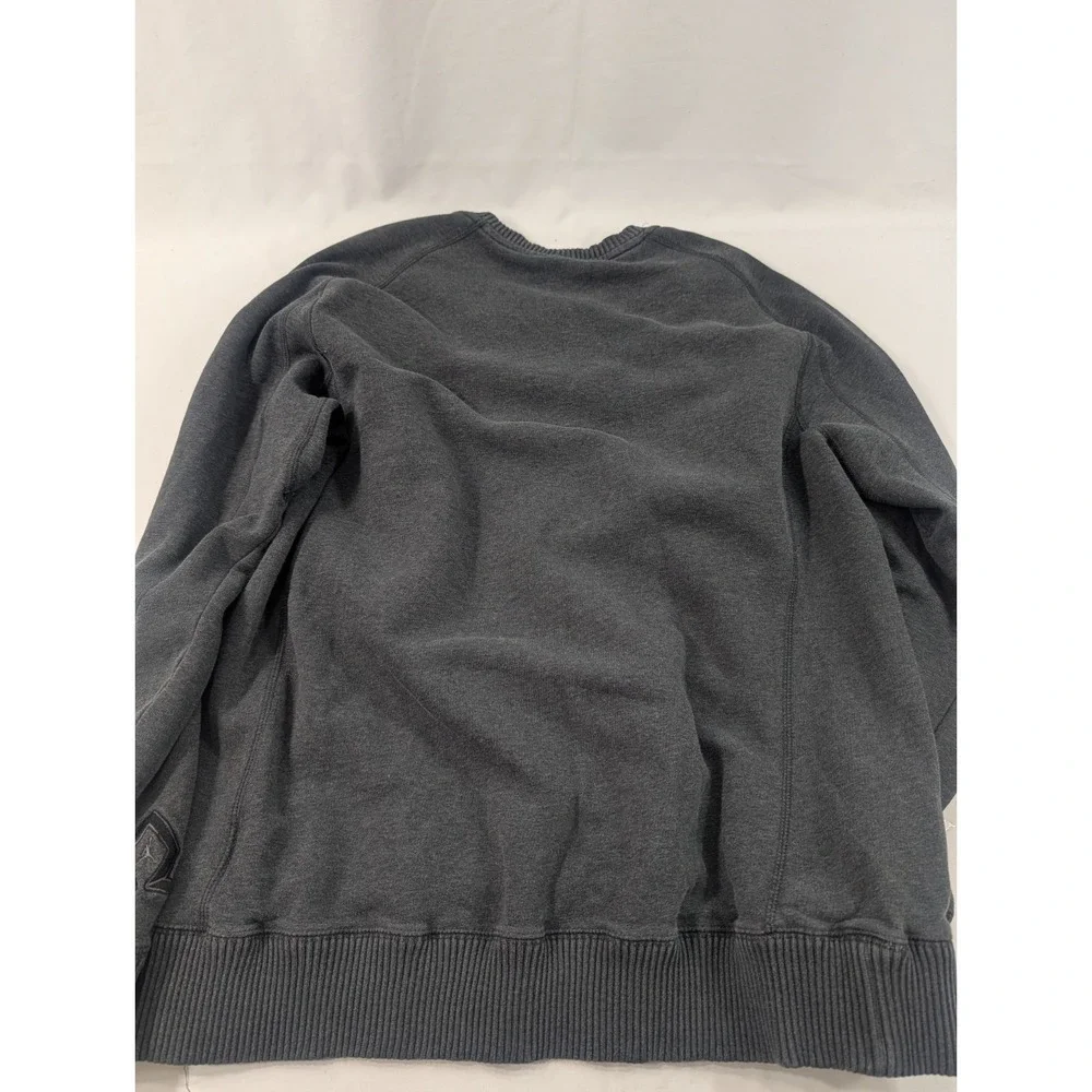Air Jordan‎ Flight Jumpman Pullover Gray Sweatshirt Heavy Embroidery Large